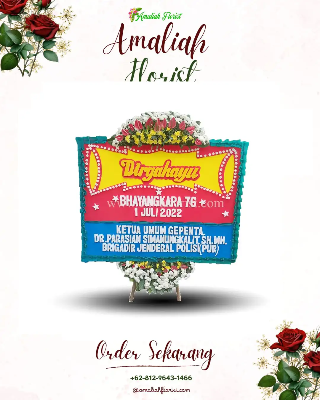 Papan Bunga HUT Ulang Tahun Cisarandi